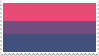 Stamp of the bisexual flag.